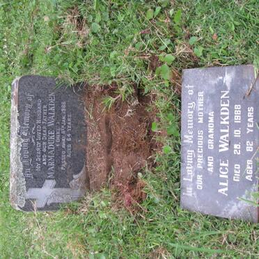 WALKDEN Marmaduke -1966 &amp; Alice -1988