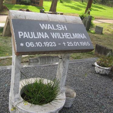 WALSH Paulina Wilhelmina 1923-1965