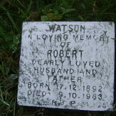 WATSON Robert 1892-1983