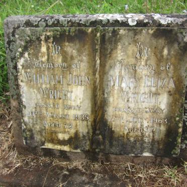 WRIGHT William John -1935 :: WRIGHT Mary Eliza -1963