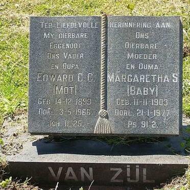 ZIJL Edward C.C., van 1899-1966 &amp; Margaretha S. 1903-1977