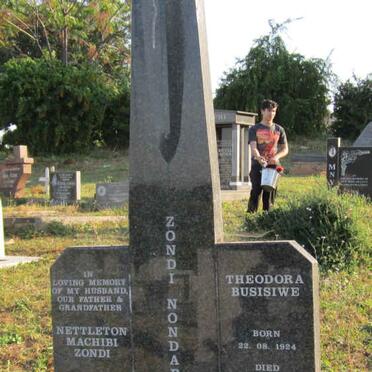 ZONDI Nettleton Machibi 1922-2002 :: ZONDI Theodora Busisiwe 1924-2008