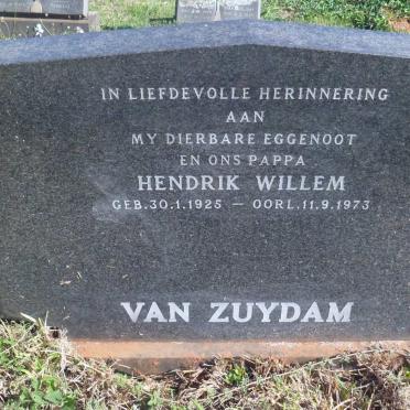 ZUYDAM Hendrik Willem, van 1925-1973