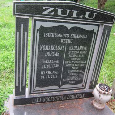 ZULU Nomakoloni Dorcas 1939-2014