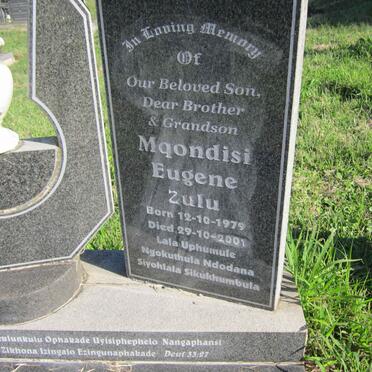 ZULU Mqondisi Eugene 1979-2001