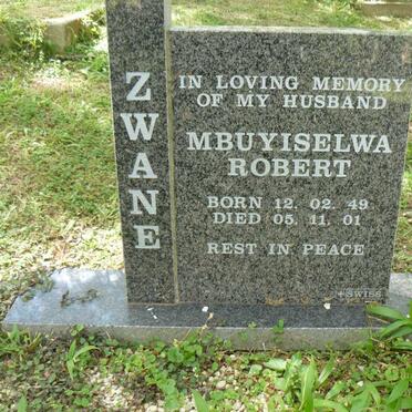 ZWANE Mbuyiselwa Robert 1949-2001