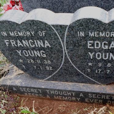 YOUNG Edgar 1931-1995 &amp; Francina 1938-1992