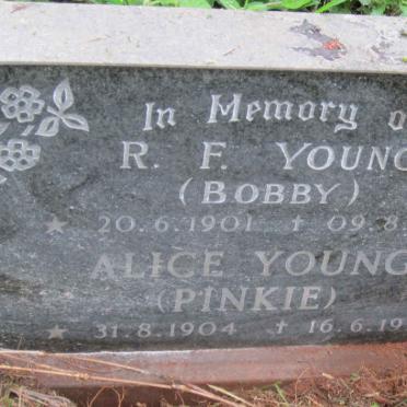 YOUNG R.F. 1901-1981 &amp; Alice 1904-1991