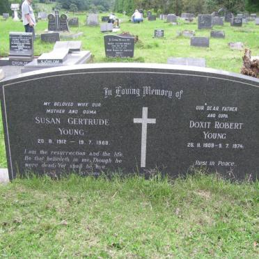 YOUNG Doxit Robert 1909-1974 &amp; Susan Gertrude 1912-1968