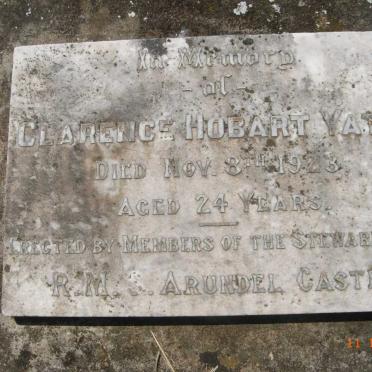 YATES Clarence Hobart -1923