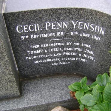 YENSON Cecil Penn 1881-1961