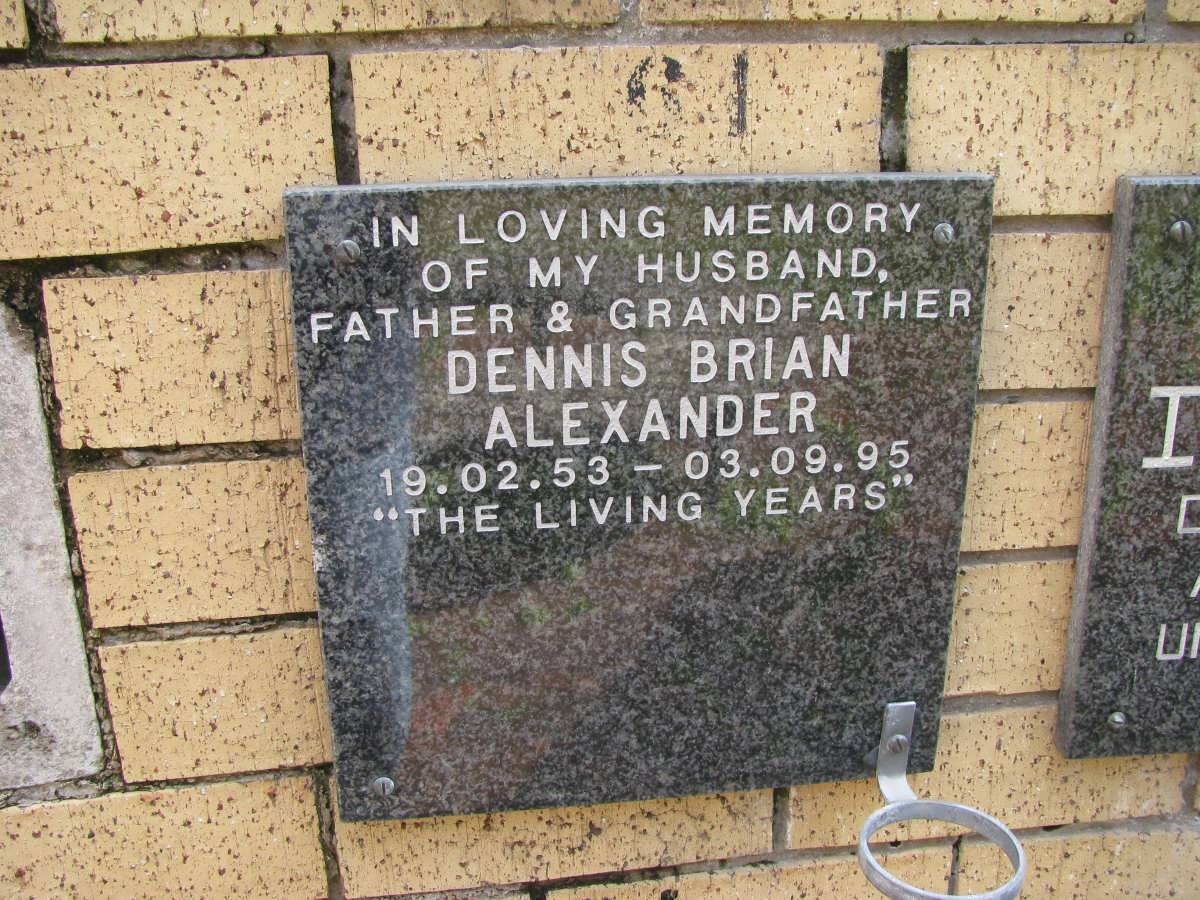 ALEXANDER Dennis Brian 1953-1995