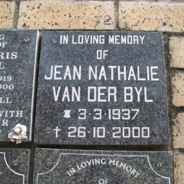 BYL Jean Nathalie, van der 1937-2000