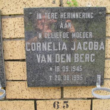 BERG Cornelia Jacoba, van den 1945-1995