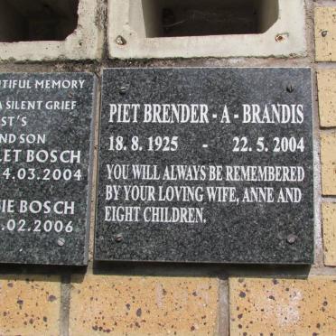 BRANDIS Piet, Brender-a 1925-2004