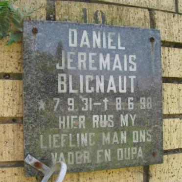 BLIGNAUT Daniel Jeremias 1931-1998