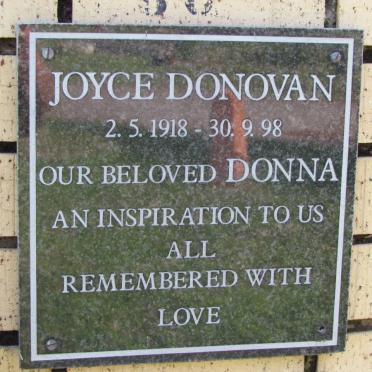 DONOVAN Joyce 1918-1998