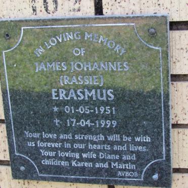 ERASMUS James Johannes 1951-1999