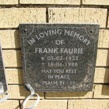 FAURIE Frank 1933-1998