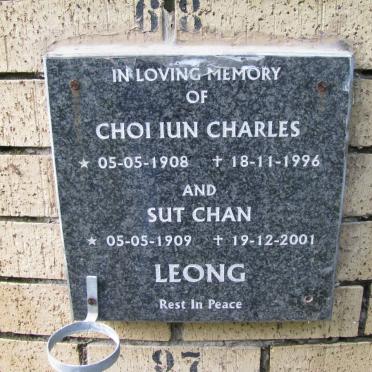 LEONG Choi Iun Charles 1908-1996 &amp; Sut Chan 1909-2001