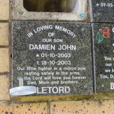 LETORD Damen John 2003-2003