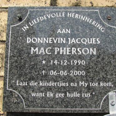MACPHERSON Donnevin Jaques 1990-2000