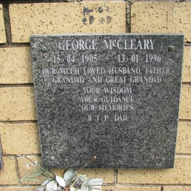 MCCLEARY George 1905-1996