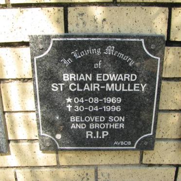 MULLEY Brian Edward, St Clair 1969-1996