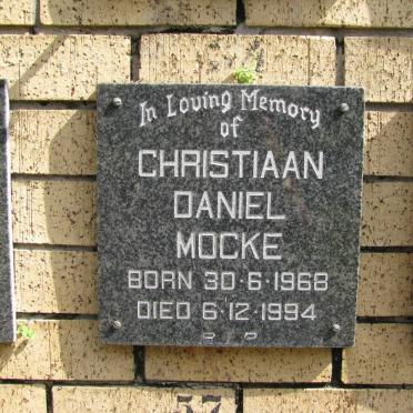 MOCKE Christiaan Daniel 1968-1994