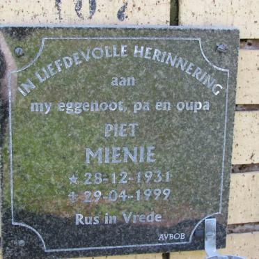 MIENIE Piet 1931-1999