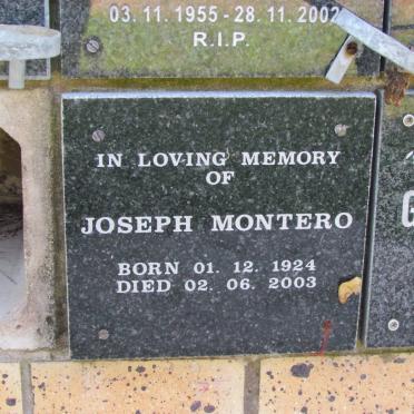 MONTERO Joseph 1924-2003