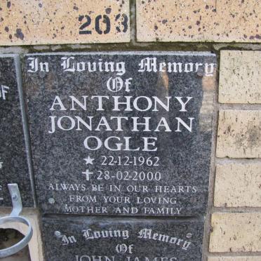 OGLE Anthony Jonathan 1962-2000