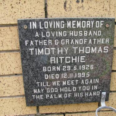 RITCHIE Timothy Thomas 1926-1995