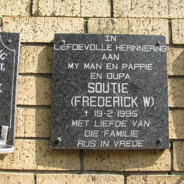 SOUTIE Frederick W. -1995