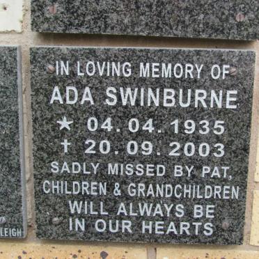 SWINBURNE Ada 1935-2003