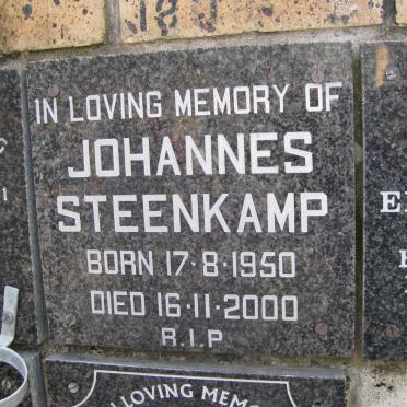 STEENKAMP Johannes 1950-2000