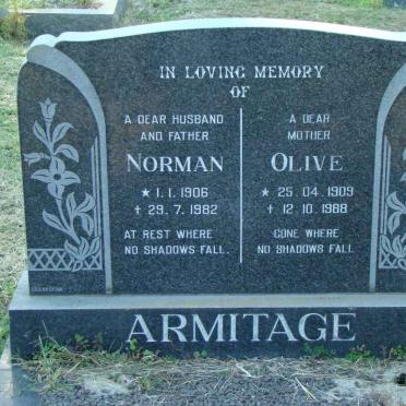 ARMITAGE Norman 1906-1982 &amp; Olive 1909-1988
