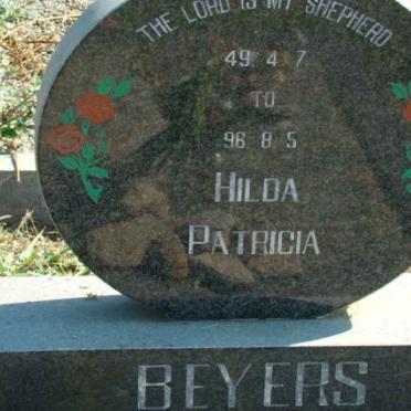 BEYERS Hilda Patricia 1949-1996