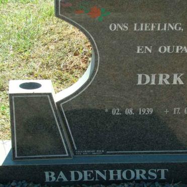 BADENHORST Dirk 1939-2001