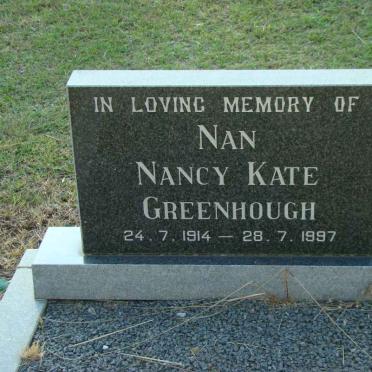 GREENHOUGH Nancy Kate 1914-1997