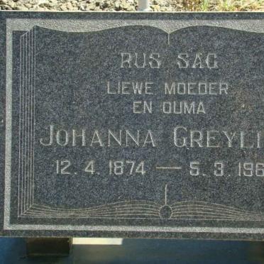 GREYLING Johanna 1874-1960