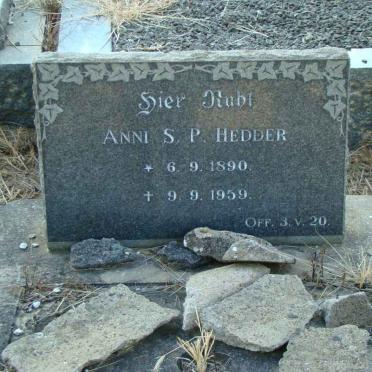 HEDDER Anni S.P. 1890-1959