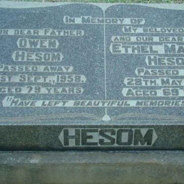 HESOM Owen -1958 &amp; Ethel Matilda -1952