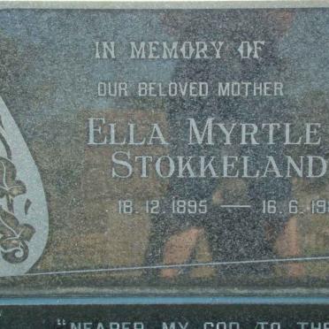 STOKKELAND Ella Myrtle 1895-1984