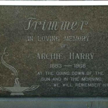 TRIMMER Archie Harry 1883-1968