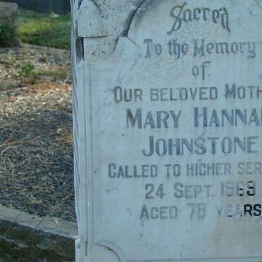 JOHNSTONE Mary Hannah -1969