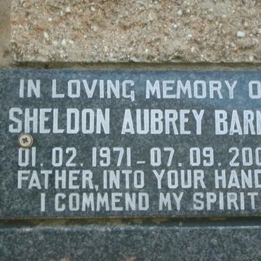 BARNES Sheldon Aubrey 1971-2006