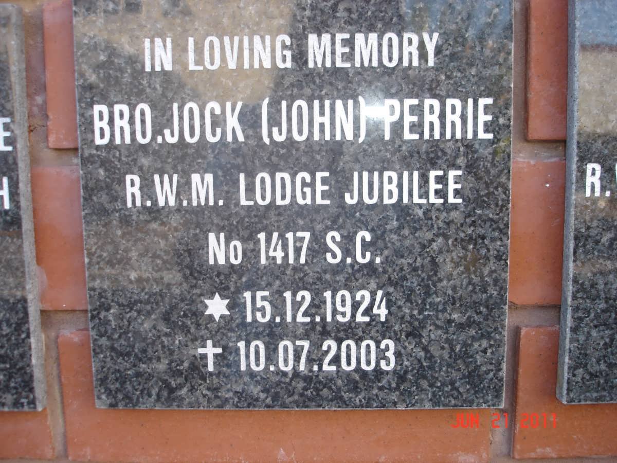 PERRIE Jock 1924-2003