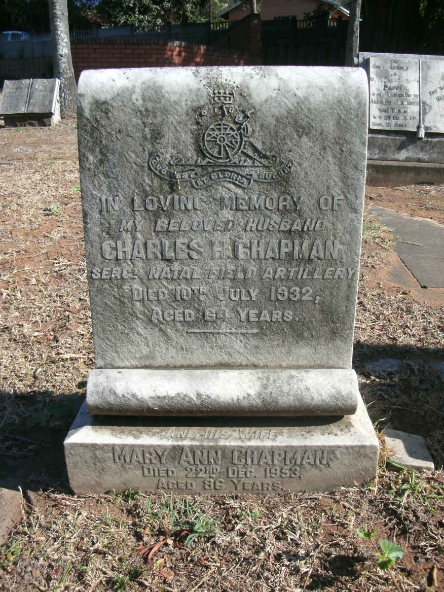 CHAPMAN Charles H. -1932 &amp; Mary Ann -1953
