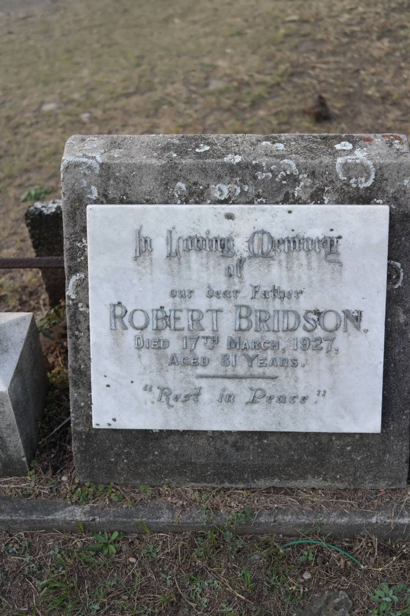 BRIDSON Robert -1927
